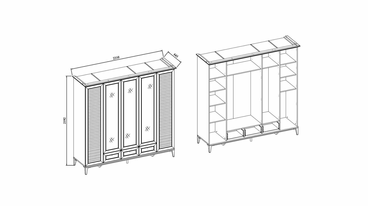 VILZA BEDROOM SET