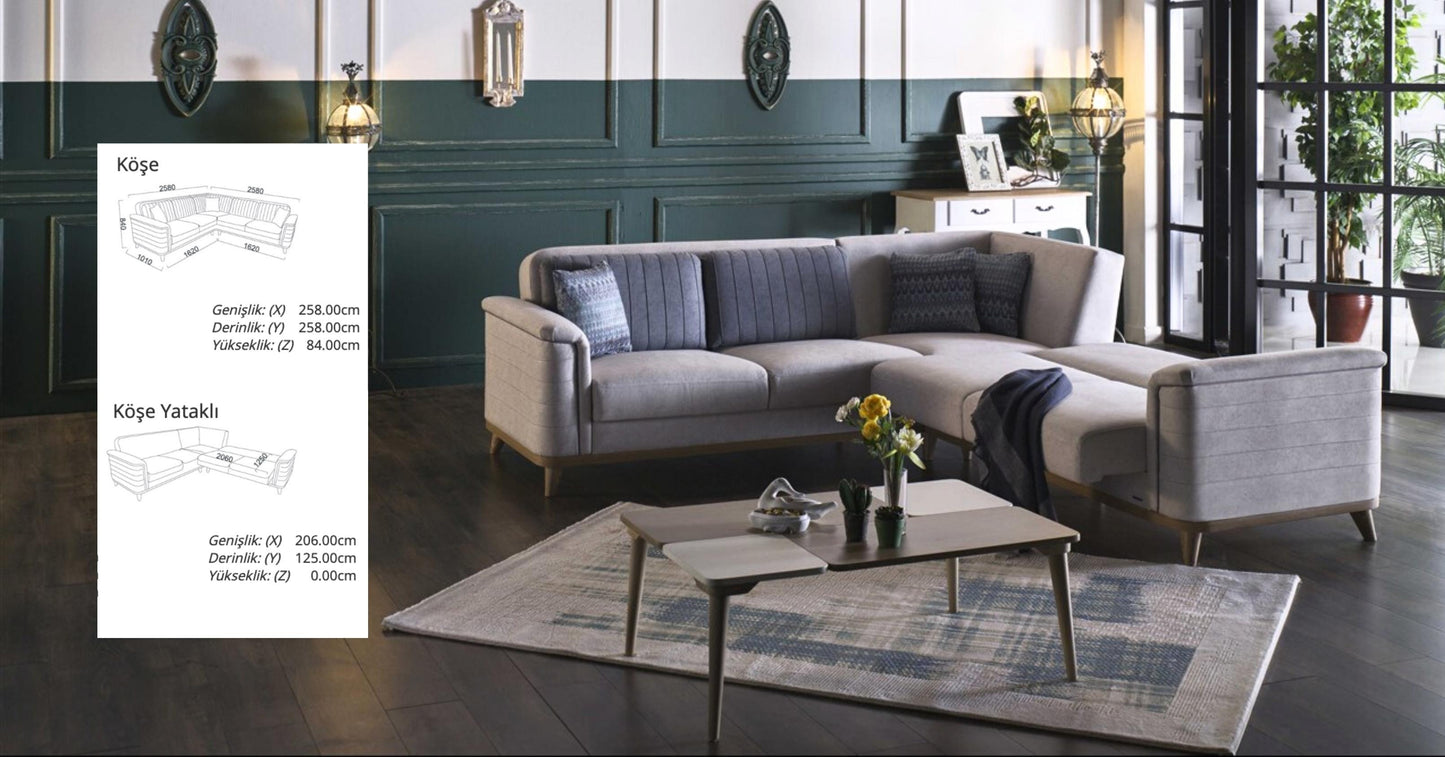 MAVENNA CORNER SOFA BED