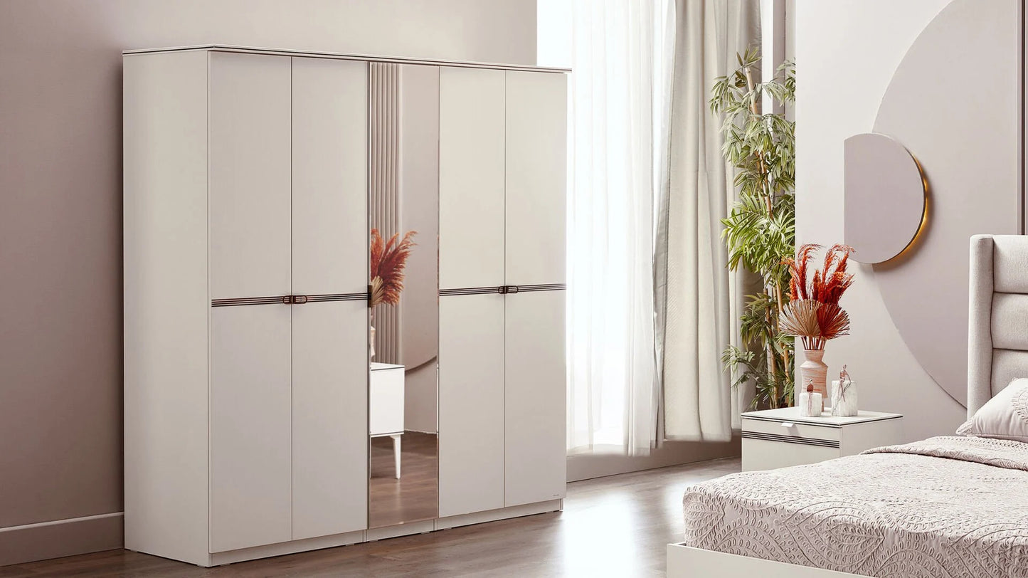 Nadia Bedroom Set - 5 Doors (💐Spring Fest)