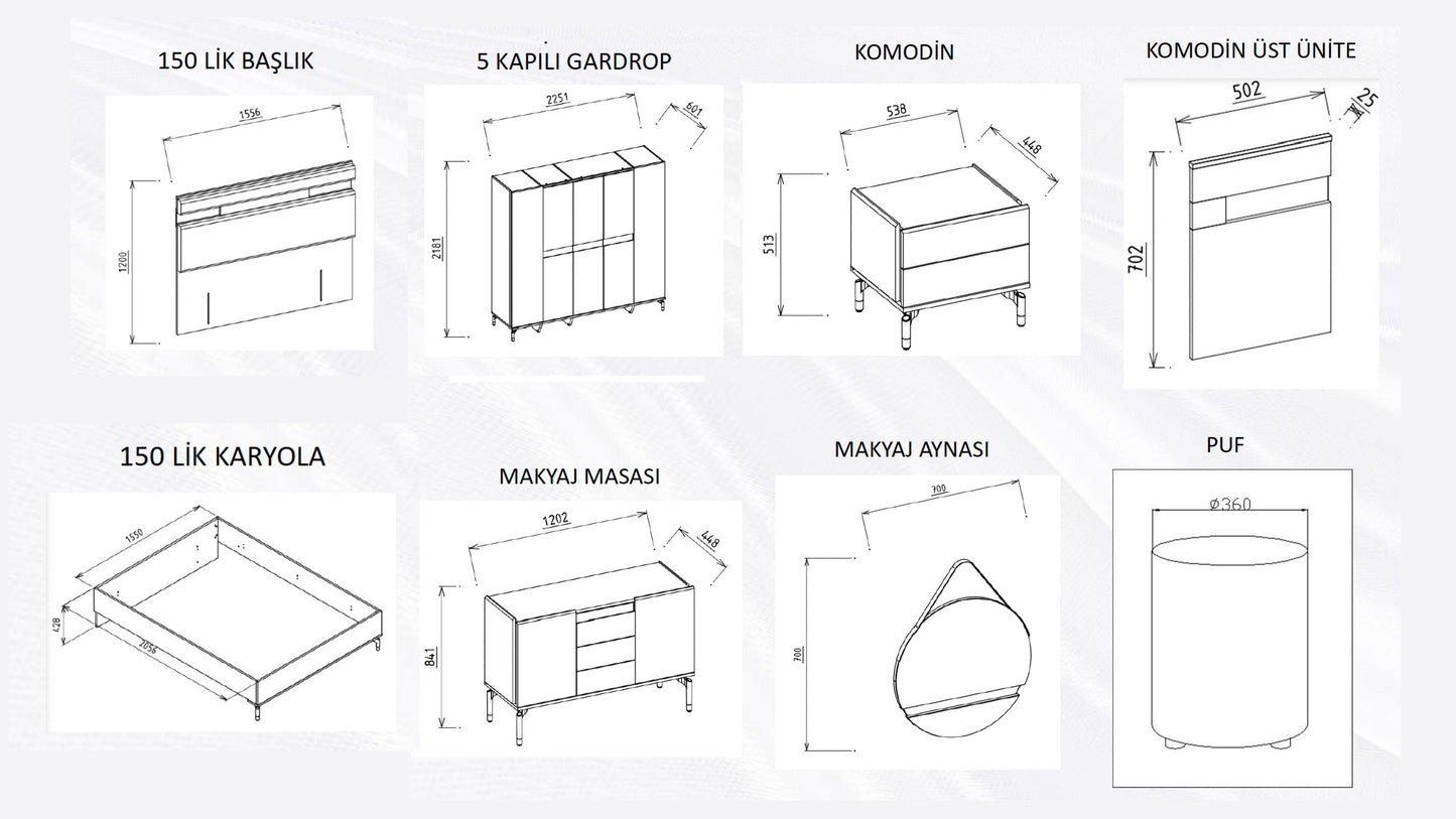 LUCIDA BEDROOM SET
