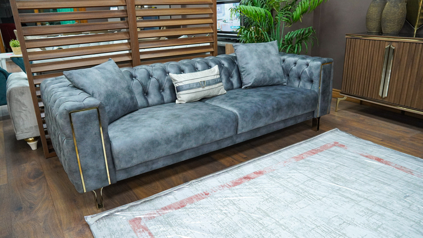 Montego Sofa Set 3 + 3 (Stonecoal)