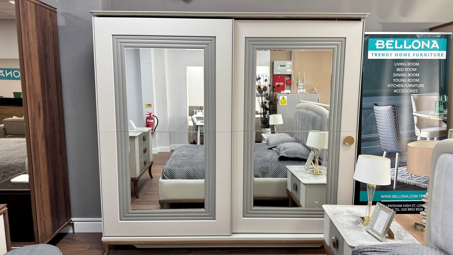 Pesaro Bedroom Set (Sliding Door) Display