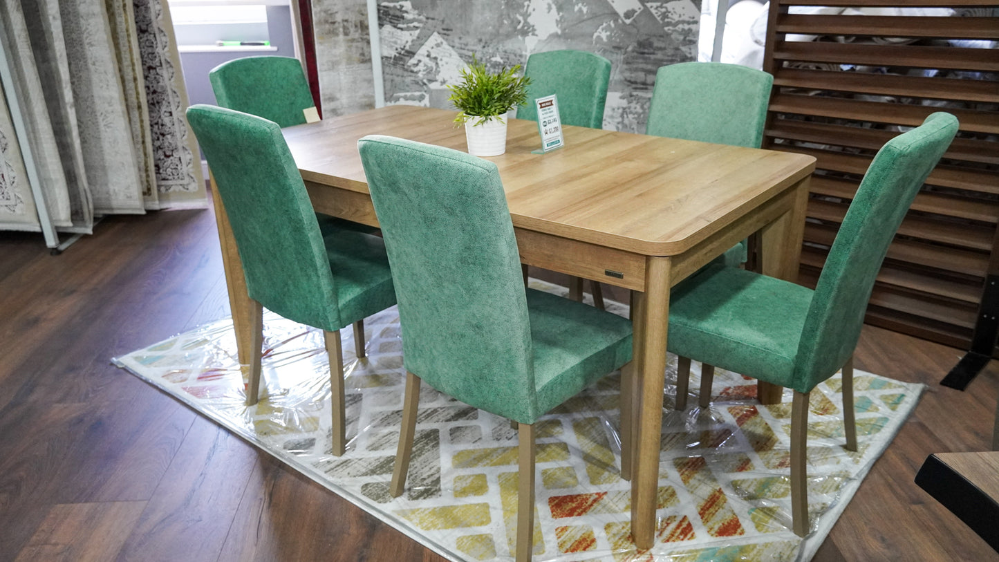 Vienza Extendable Dining Table + 6 Chairs