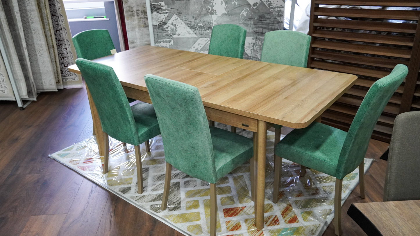 Vienza Extendable Dining Table + 6 Chairs