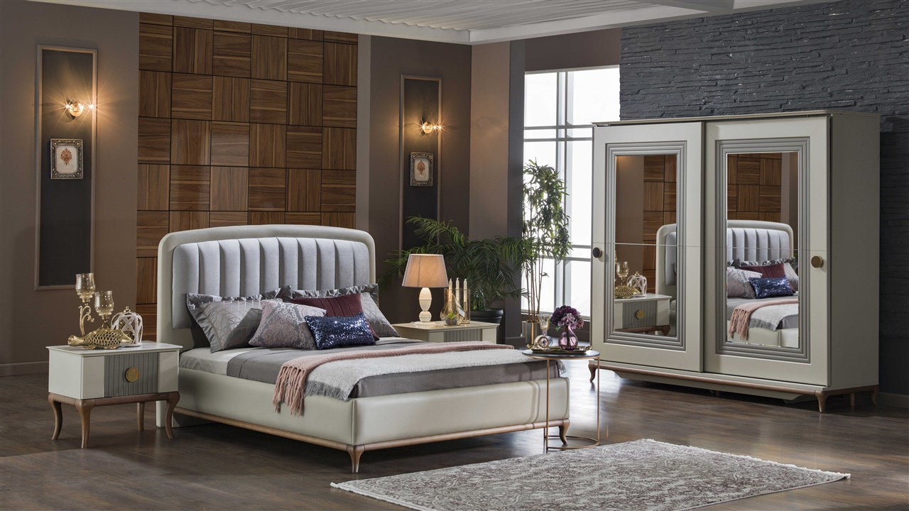 Pesaro Bedroom Set (Sliding Door) Display