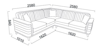 MAVENNA CORNER SOFA BED