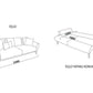 Mirante Sofa Bed 3 Seater x 2 Pcs
