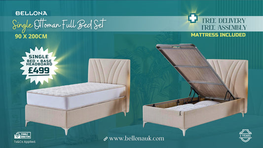 Bellona Ottoman Bed Set (Single and Double)