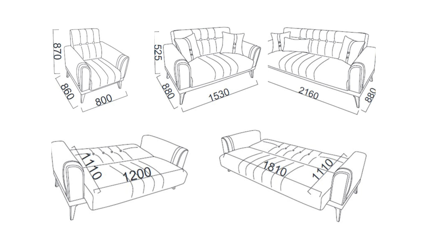 VELDA SOFA BED SET