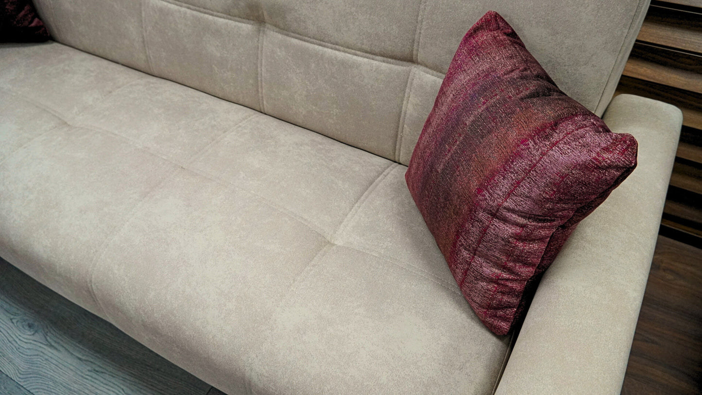 Neo 3 Seater Sofa Bed - Mink (Vizon)