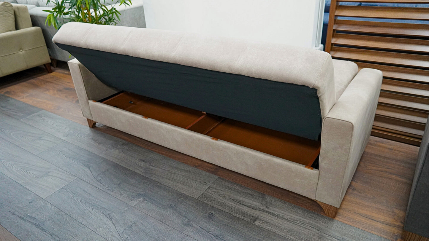 Neo 3 Seater Sofa Bed - Mink (Vizon)