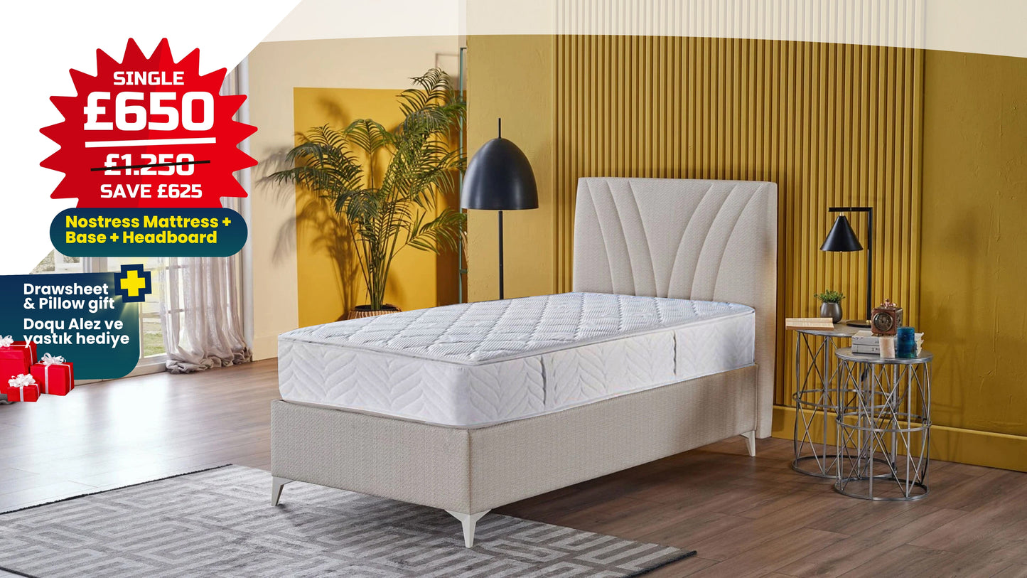 Verso S Single Bed Set (Complete Ottoman Bed Set)
