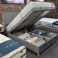 Petra S Headboard and Base (Grey Ottoman Bed)
