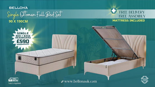 Bellona Ottoman Bed Set (Single and Double)