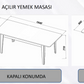 PALERMO EXTENDABLE DINING TABLE + 6 CHAIRS