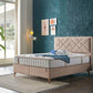 Petra S Headboard and Base (Mink Ottoman Bed)