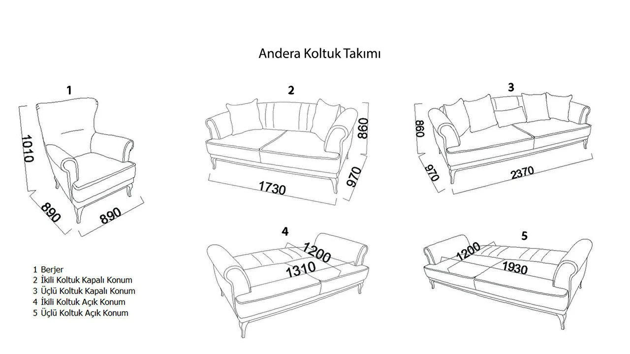 ANDERA SOFA BED SET