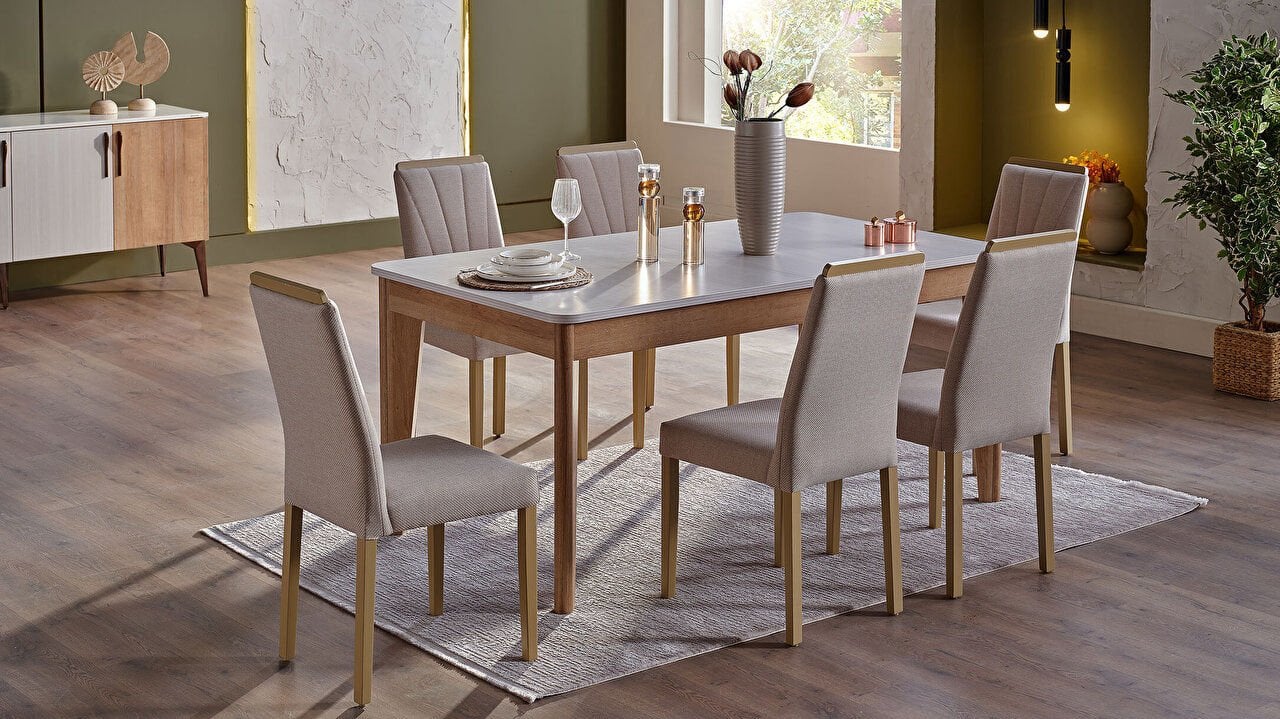 Pandora Extendable Mini Dining Table + 4 Chairs