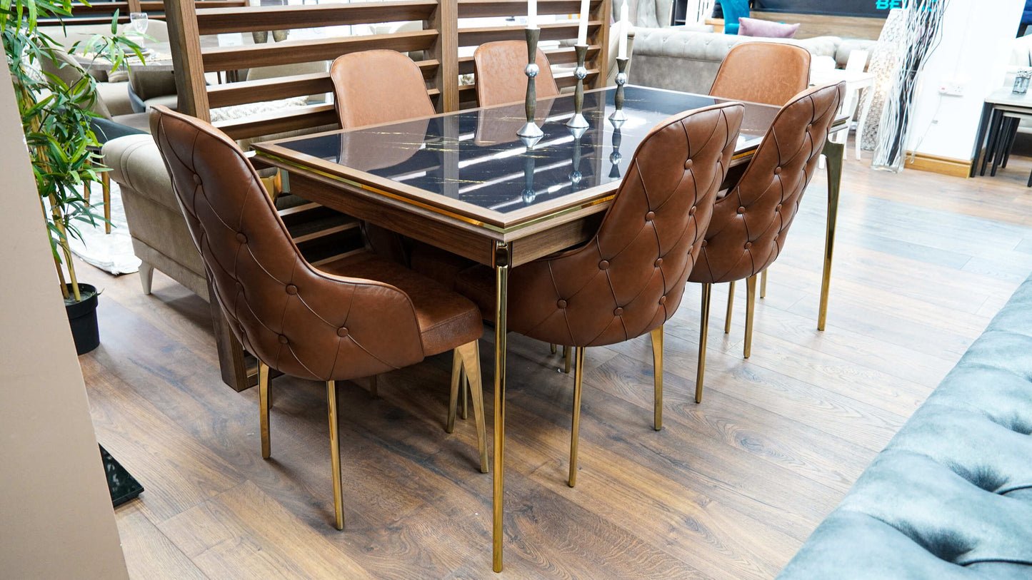 Montego Dining Table + 6 Chairs